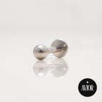Nakit - Metalik Kuglica + šipkica - 3 mm, Titan