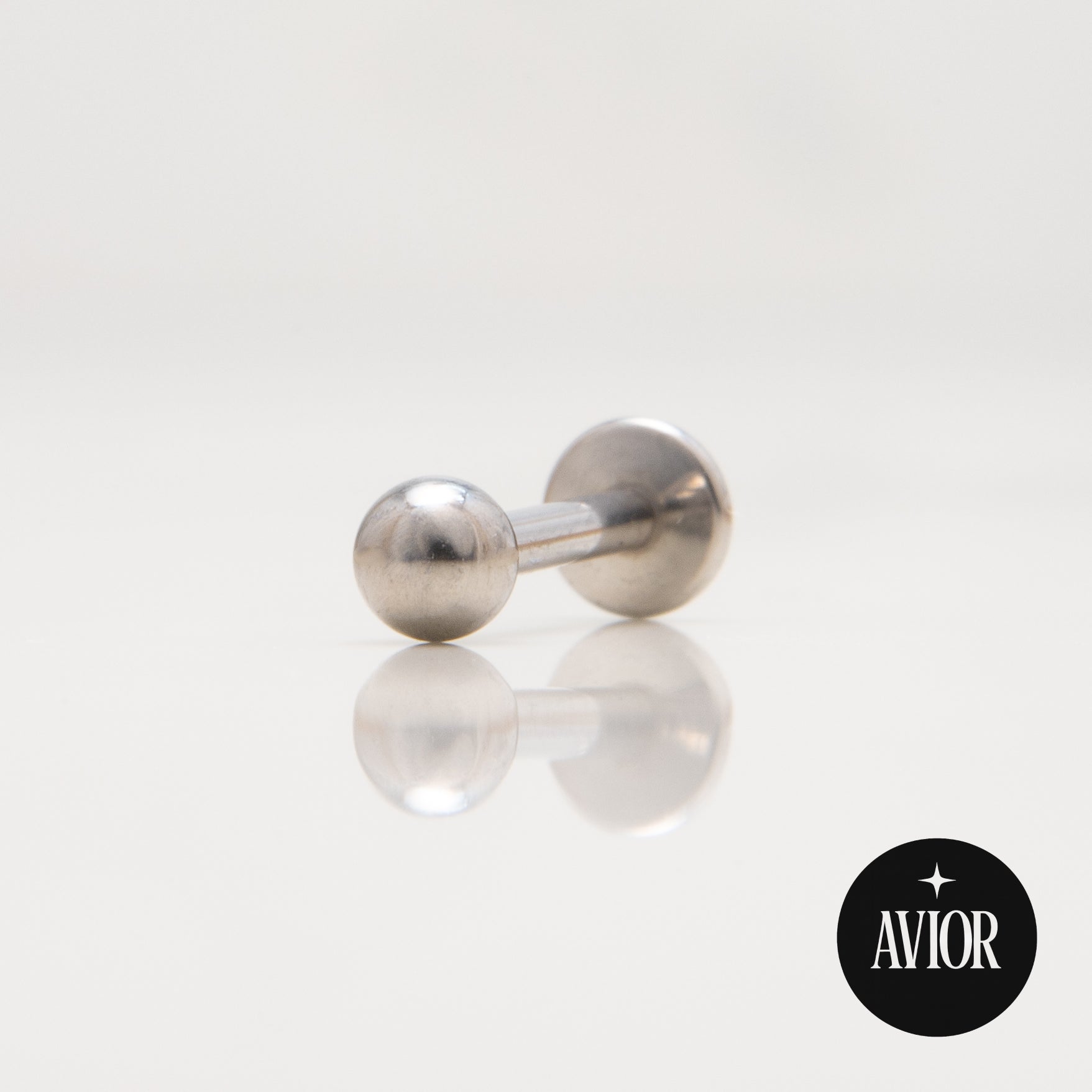 Nakit - Metalik Kuglica + šipkica - 3 mm, Titan