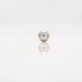 Nakit - Metalik kugla s cirkonom + šipkica - 2,5 mm, Titan