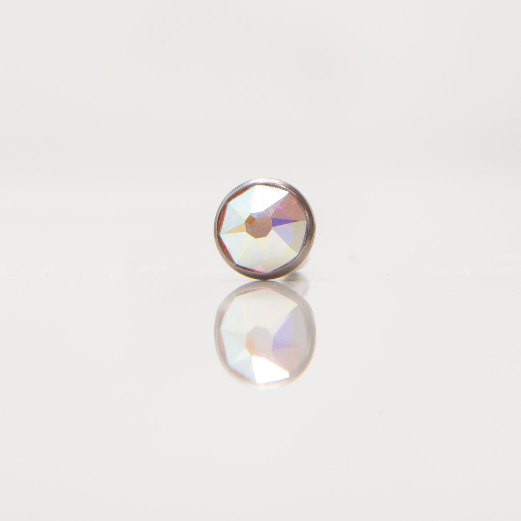 Nakit - Aurelia Borealis cirkon + šipkica - Flat back, 4 mm, Titan