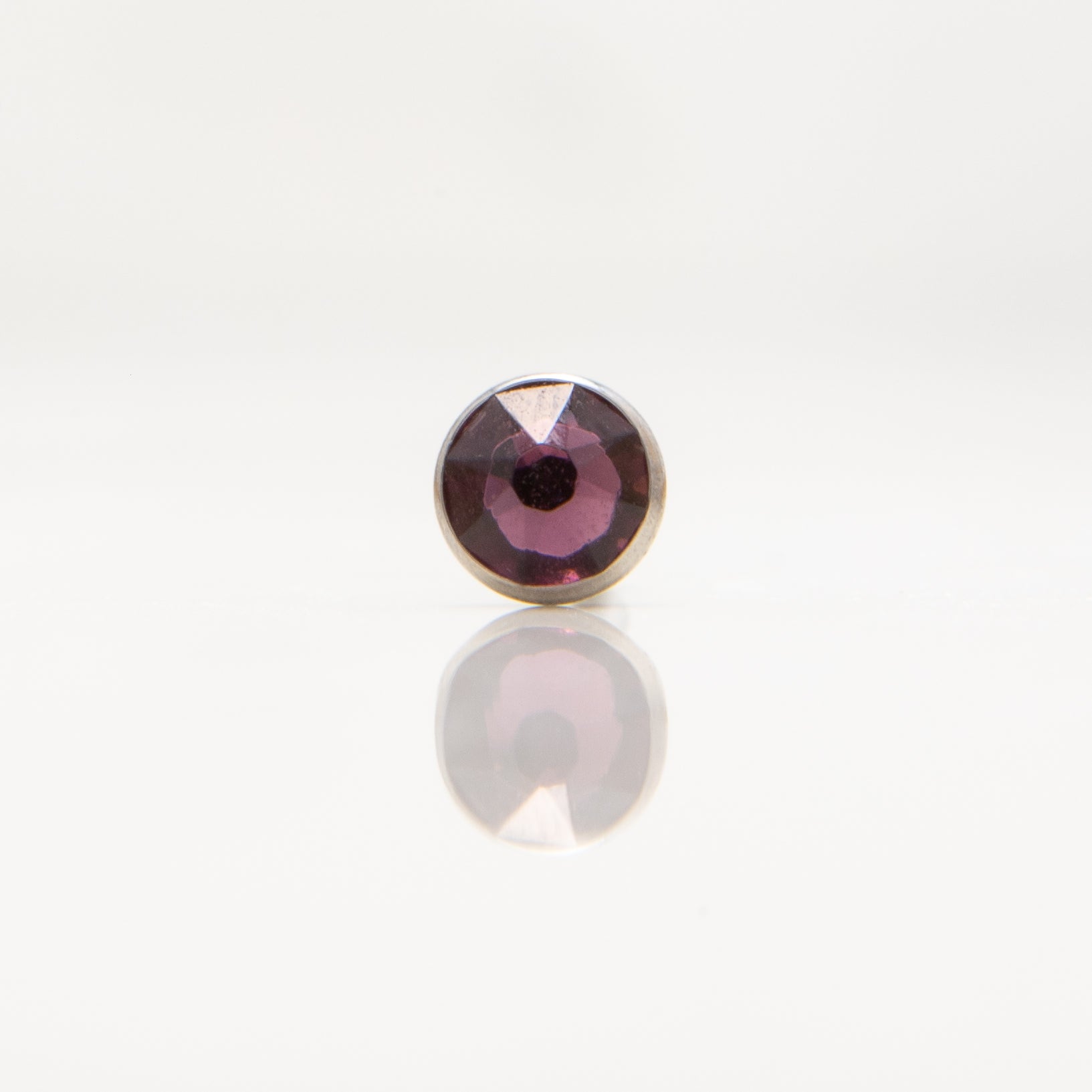 Nakit - Ljubičasti cirkon + šipkica - Flat back, 4 mm, Titan