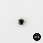 Nakit - Crni cirkon + šipkica - Titan
