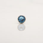 Dermal top - Plavi cirkon - 4 mm Titan