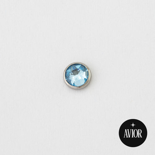 Dermal top - Plavi cirkon - 4 mm Titan