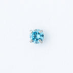 Nakit - Plavi cirkon + šipkica, 3 mm - Titan