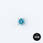 Nakit - Plavi cirkon + šipkica, 3 mm - Titan
