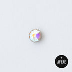 Nakit - Aurelia Borealis cirkon + šipkica - Flat back, 4 mm, Titan