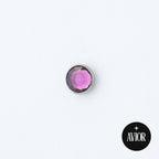 Nakit - Ljubičasti cirkon + šipkica - Flat back, 4 mm, Titan