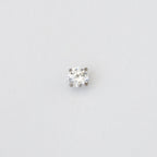 Nakit - Bijeli cirkon + šipkica, 3 mm - Titan
