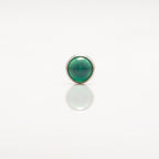 Dermal top -  Zeleni glatki cirkon - 4 mm Titan