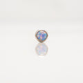Nakit - Ljubičasti opal + šipkica - Flat back, 3 mm, Titan