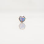 Nakit - Ljubičasti opal + šipkica - Flat back, 3 mm, Titan