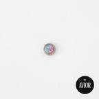 Nakit - Ljubičasti opal + šipkica - Flat back, 3 mm, Titan