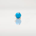 Nakit - Plavi kamen + šipkica - Kugla, 3 mm, Titan