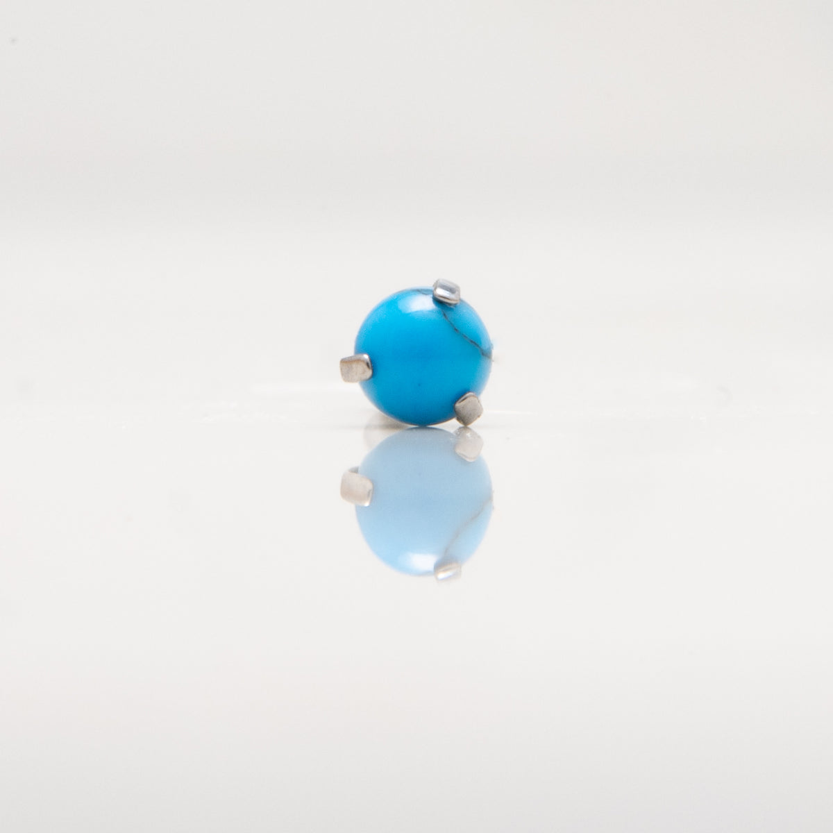 Nakit - Plavi kamen + šipkica - Kugla, 3 mm, Titan
