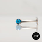 Nakit - Plavi kamen + šipkica - Kugla, 3 mm, Titan