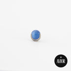 Nakit - Plavi okrugli cirkon + šipkica - Kugla, 3 mm, Titan