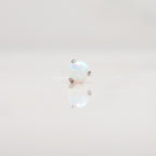 Nakit - Bijeli opal + šipkica - Kugla, 3 mm, Titan