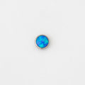 Nakit - Plavi opal + šipkica - Flat back, 4 mm, Titan