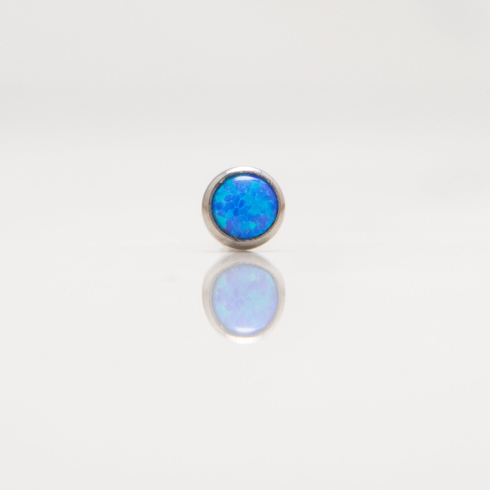 Nakit - Plavi opal + šipkica - Flat back, 3 mm, Titan