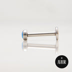 Nakit - Plavi opal + šipkica - Flat back, 3 mm, Titan