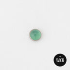 Nakit - Zeleni glatki cirkon + šipkica - Flat back, 4 mm, Titan