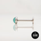 Nakit - Zeleni glatki cirkon + šipkica - Flat back, 4 mm, Titan