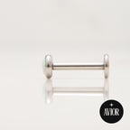 Nakit - Bijeli opal + šipkica - Flat back, 4 mm, Titan