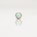 Nakit - Bijeli opal + šipkica - Flat back, 3 mm, Titan
