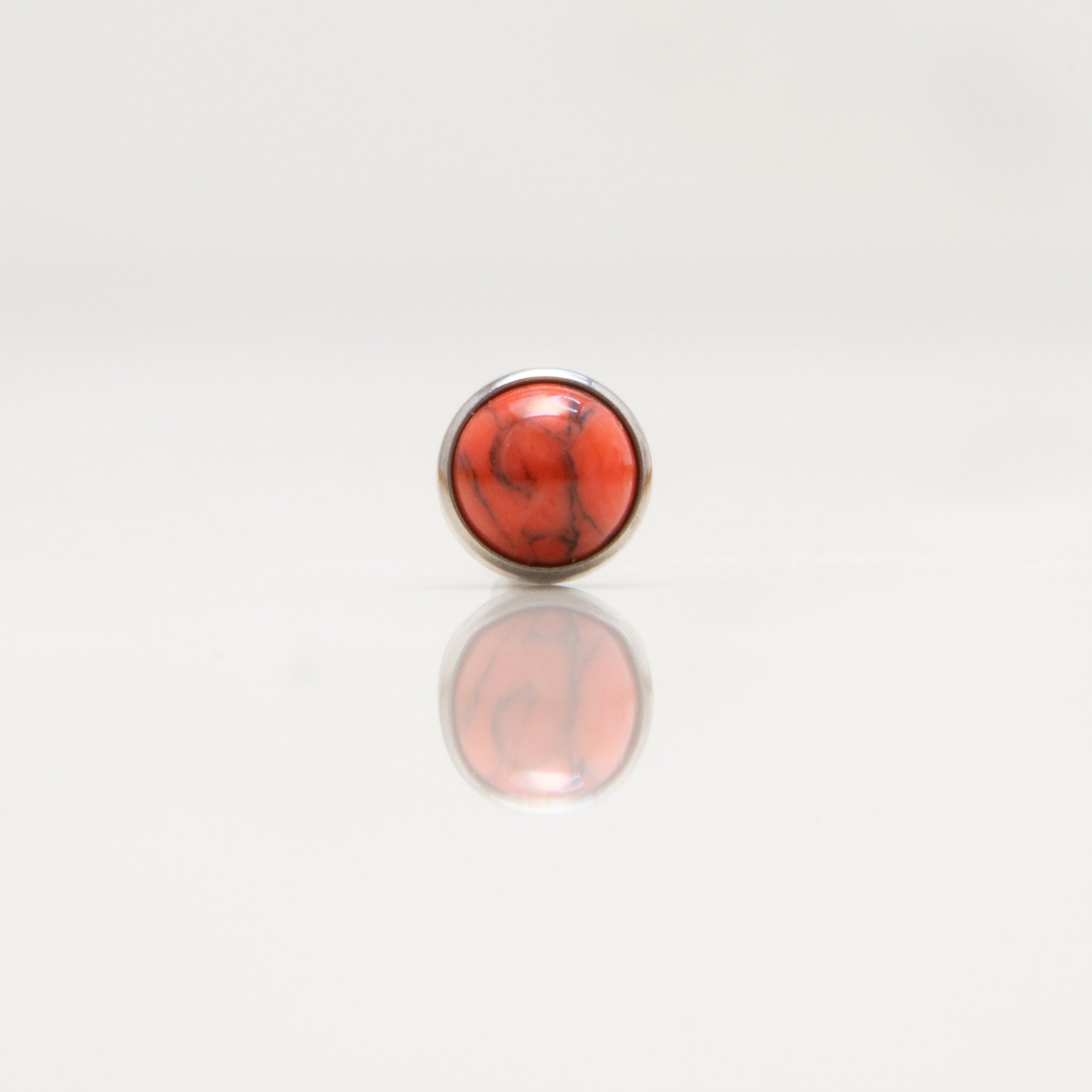 Nakit - Crveni kamen + šipkica - Flat back, 4 mm, Titan