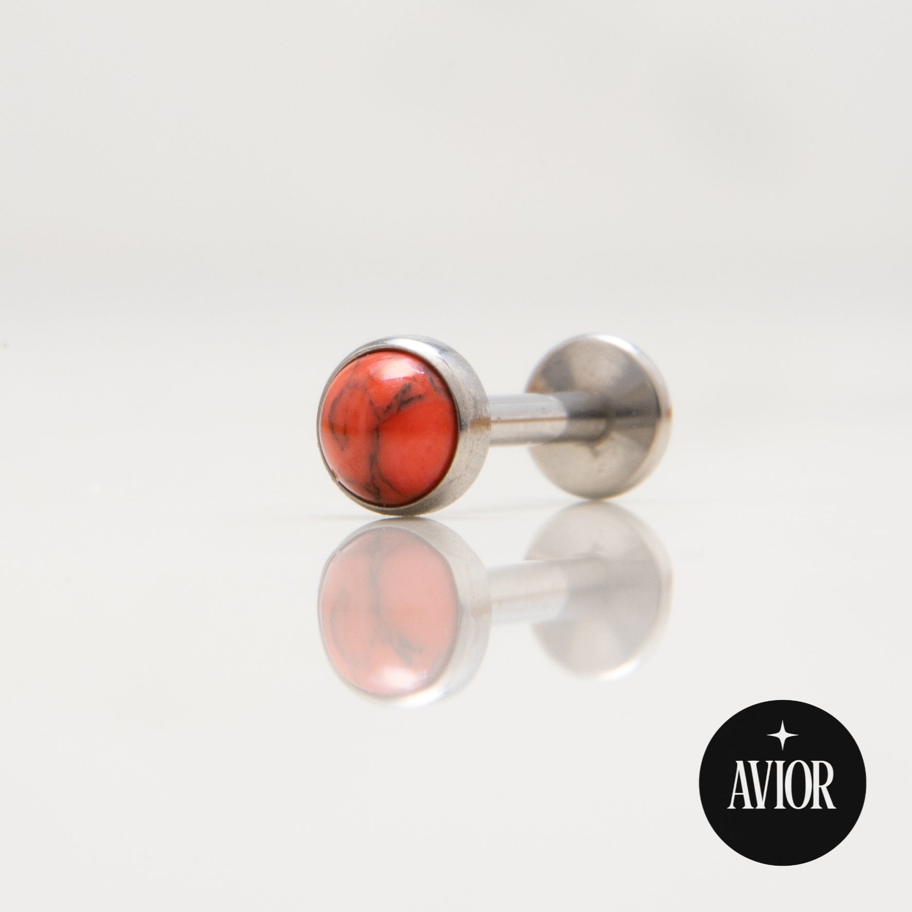 Nakit - Crveni kamen + šipkica - Flat back, 4 mm, Titan