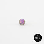 Nakit - Ljubičasti opal + šipkica - Kugla, 3 mm, Titan