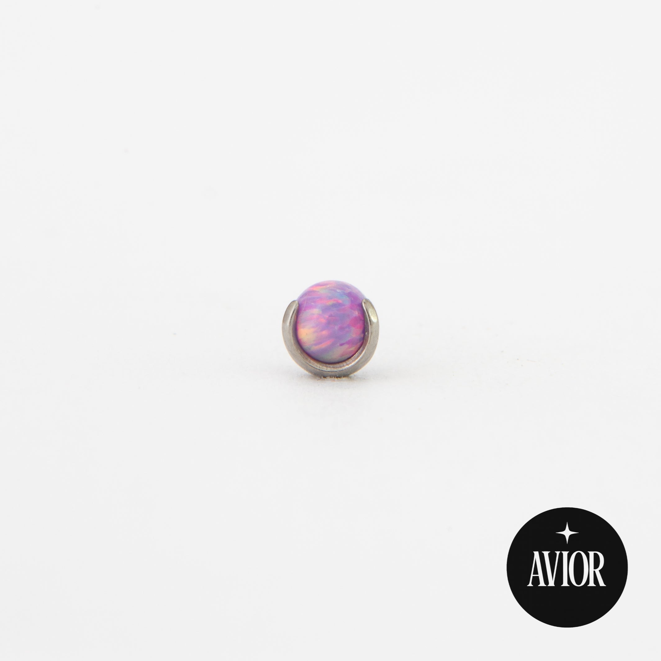 Nakit - Ljubičasti opal + šipkica - Kugla, 3 mm, Titan