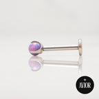Nakit - Ljubičasti opal + šipkica - Kugla, 3 mm, Titan