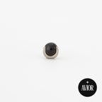 Nakit - Crni kamen + šipkica - Kugla, 3 mm, Titan