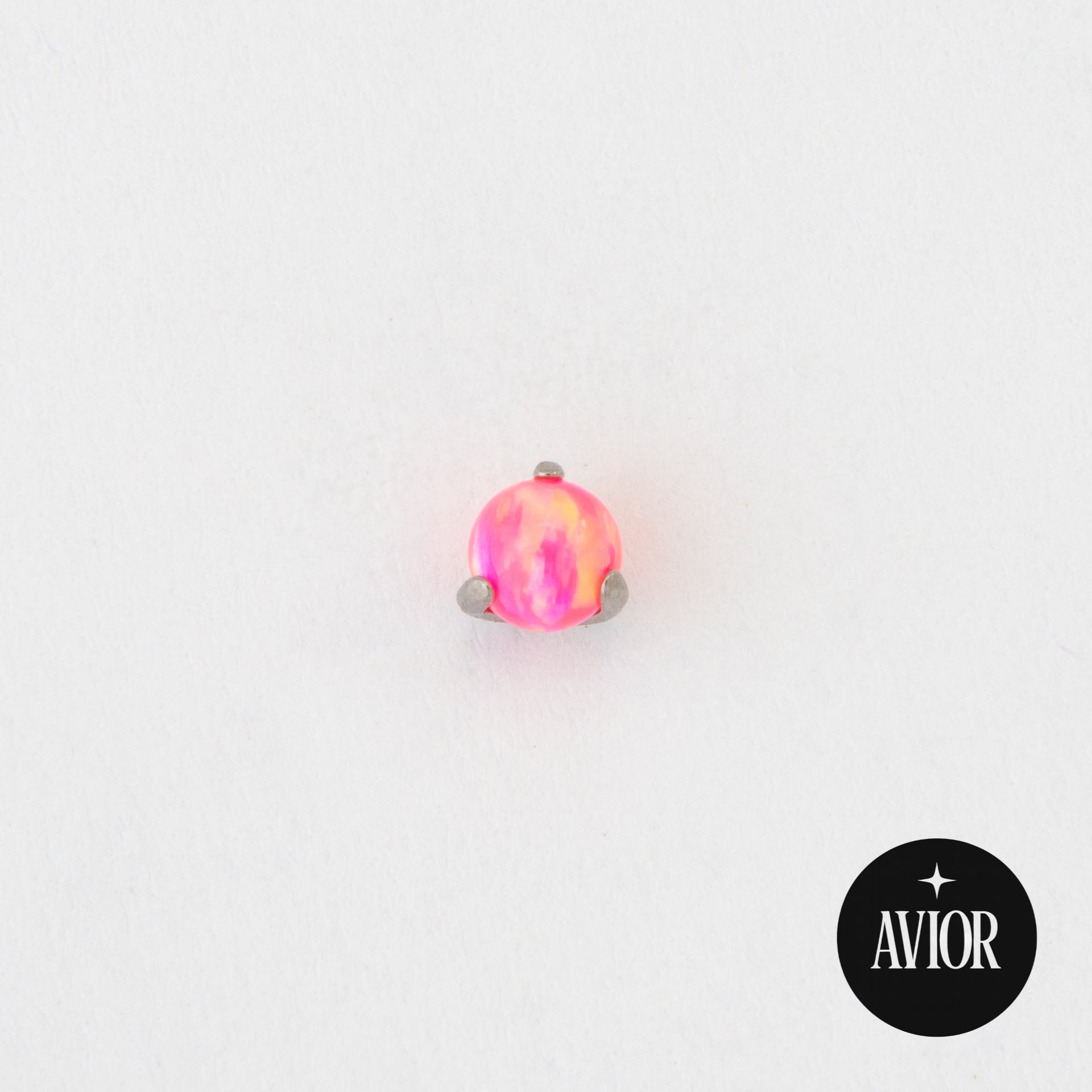 Nakit - Rozi opal + šipkica - Kugla, 3 mm, Titan