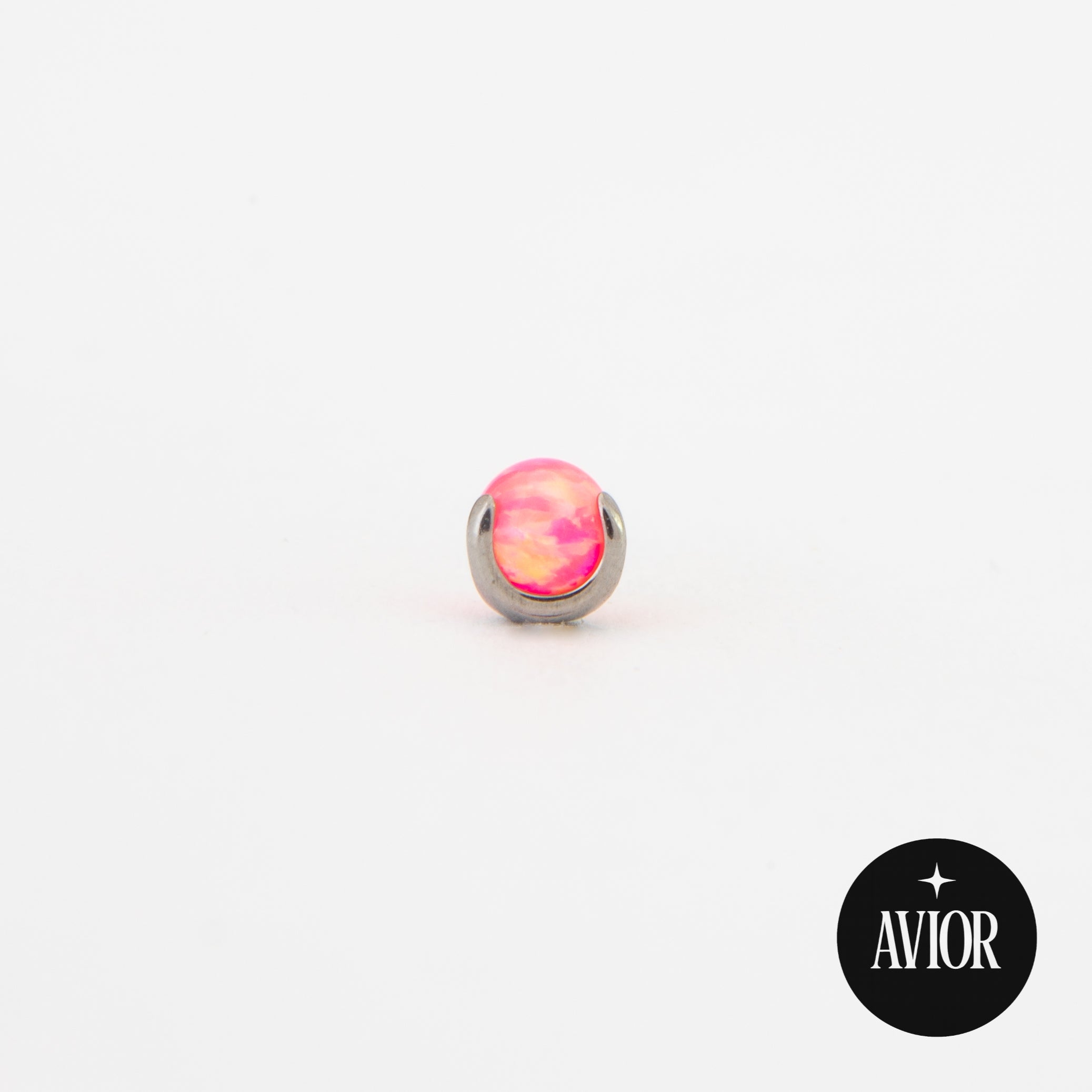 Nakit - Rozi opal + šipkica - Kugla, 3 mm, Titan