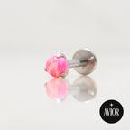 Nakit - Rozi opal + šipkica - Kugla, 3 mm, Titan