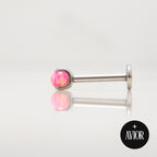 Nakit - Rozi opal + šipkica - Kugla, 3 mm, Titan