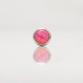 Nakit - Rozi opal + šipkica - Flat back, 4 mm, Titan