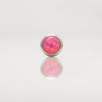 Nakit - Rozi opal + šipkica - Flat back, 4 mm, Titan