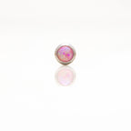 Nakit - Rozi opal + šipkica - Flat back, 3 mm, Titan