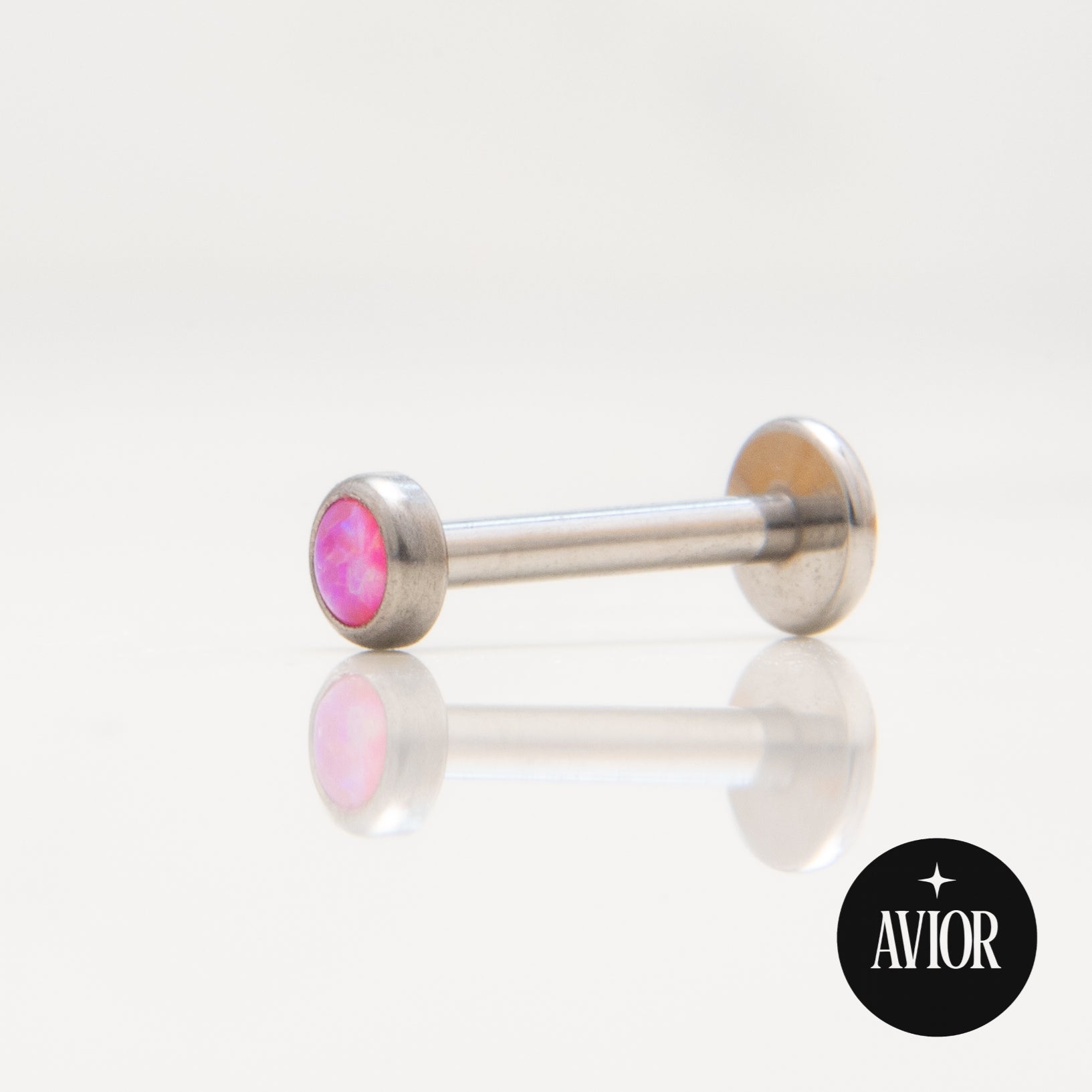 Nakit - Rozi opal + šipkica - Flat back, 3 mm, Titan
