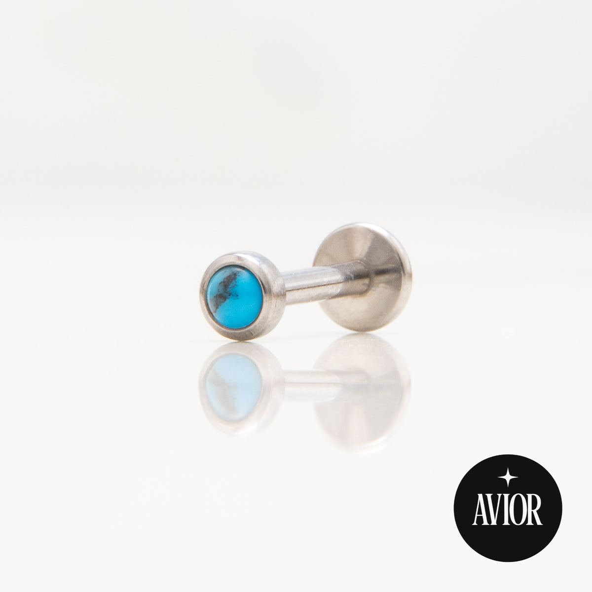 Nakit - Plavi kamen + šipkica - Flat back, 3 mm, Titan