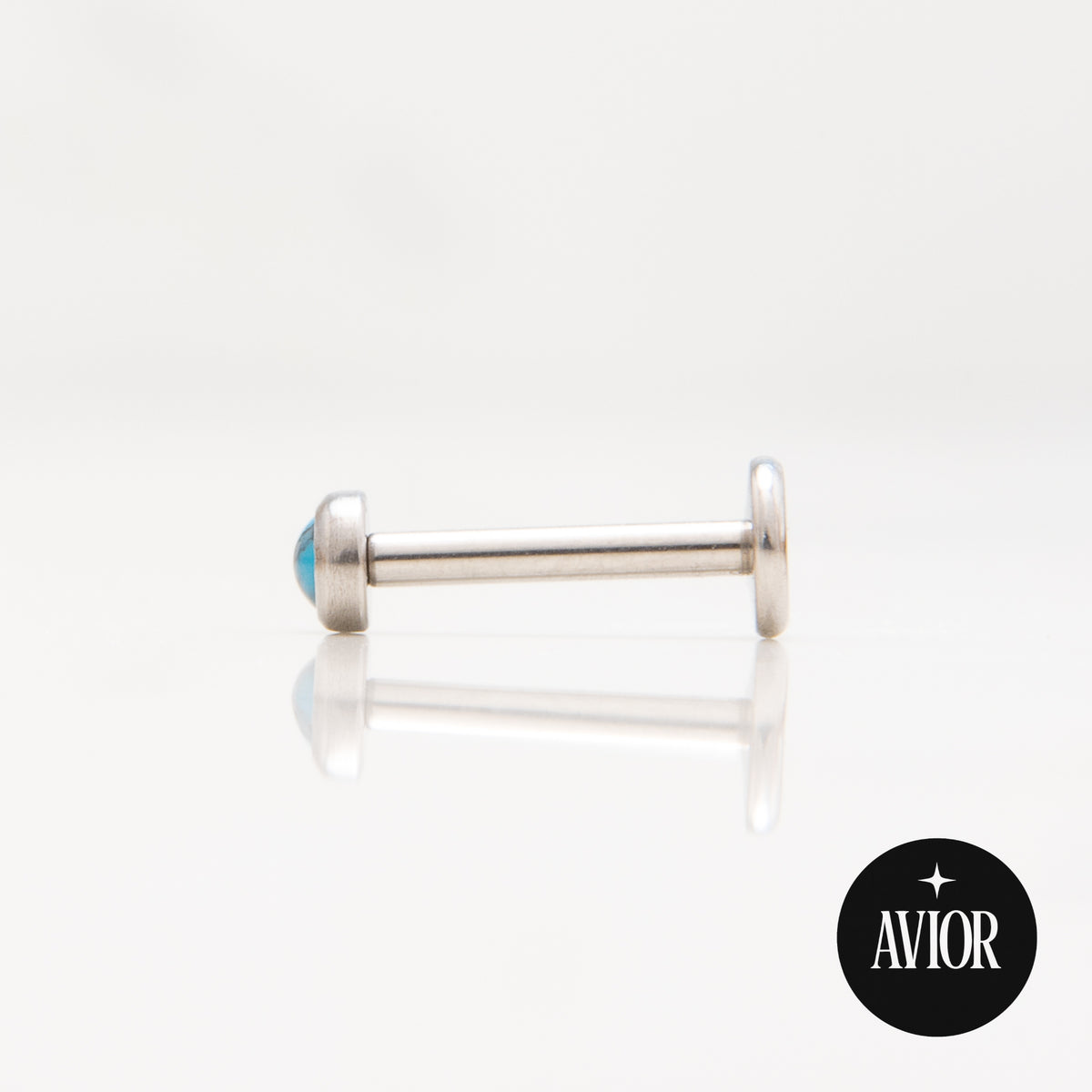 Nakit - Plavi kamen + šipkica - Flat back, 3 mm, Titan