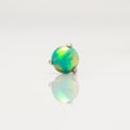 Nakit - Zeleni opal + šipkica - Kugla, 3 mm, Titan