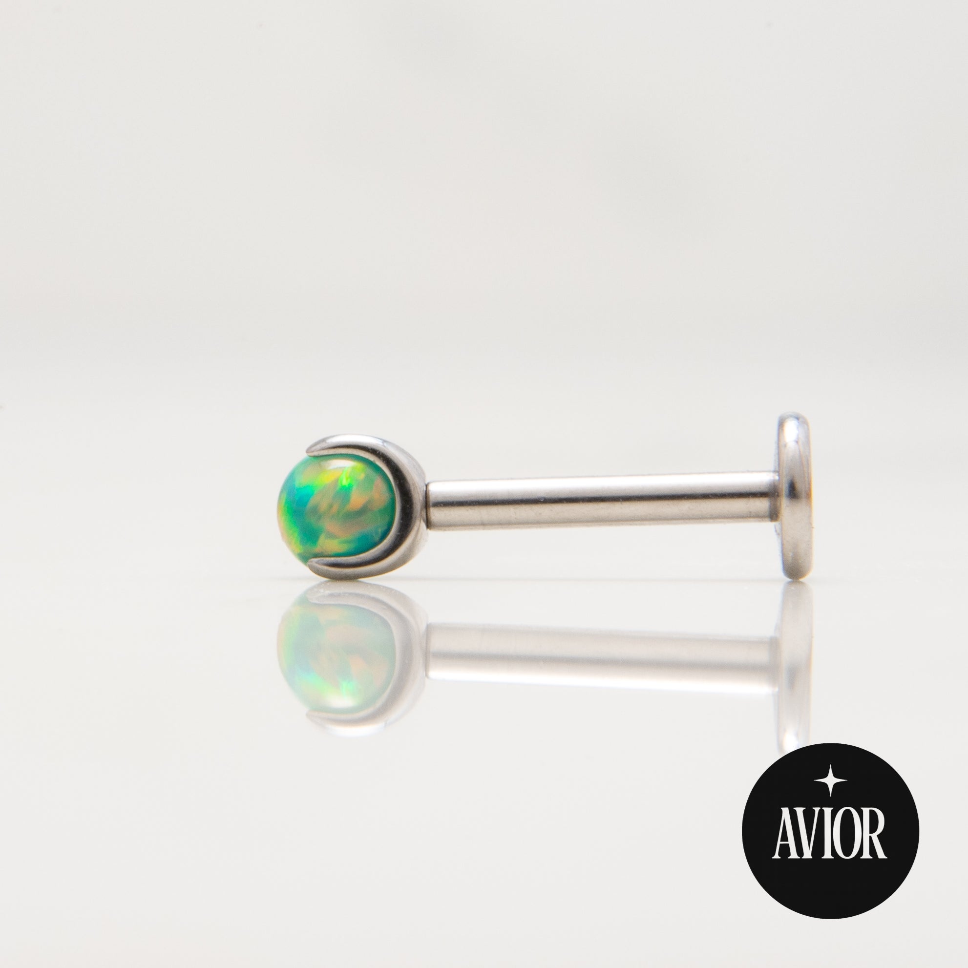 Nakit - Zeleni opal + šipkica - Kugla, 3 mm, Titan