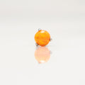 Nakit - Narančasti opal + šipkica - Kugla, 3 mm, Titan