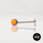 Nakit - Narančasti opal + šipkica - Kugla, 3 mm, Titan