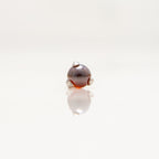 Nakit - Crveni okrugli cirkon + šipkica - Kugla, 3 mm, Titan